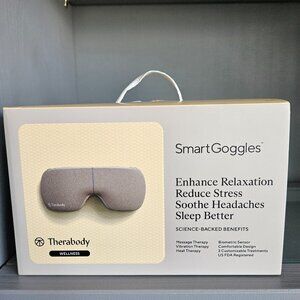 Therabody Smart Goggles Eye Massage Wellness Relaxation Reduce Stress Sleep New
